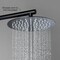 Kibi Circular 10 Metal Ultra Thin Profile Rain Shower Head 1.75 GPM - Matte Black SH1001MB - alternate 7